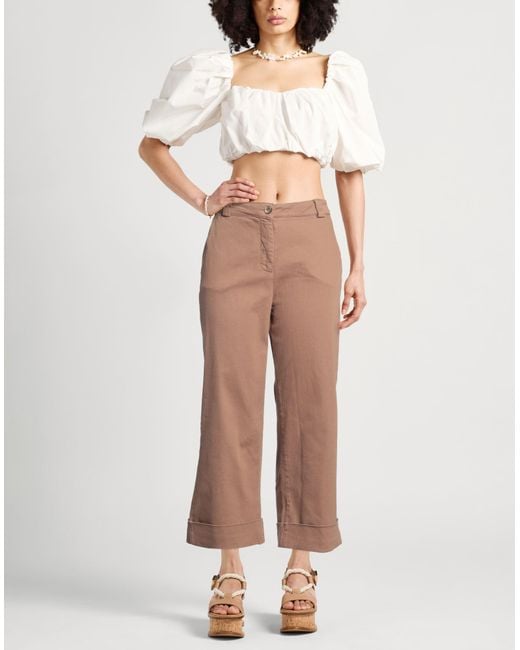Pantalon Caractere en coloris Natural