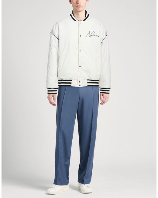 NAHMIAS White Jacket Cotton, Polyurethane, Silk, Elastane for men