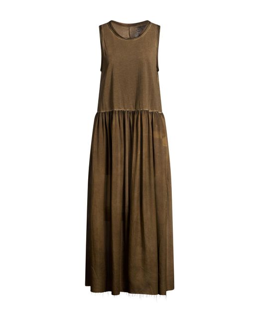 Uma Wang Natural Military Maxi Dress Cotton, Silk