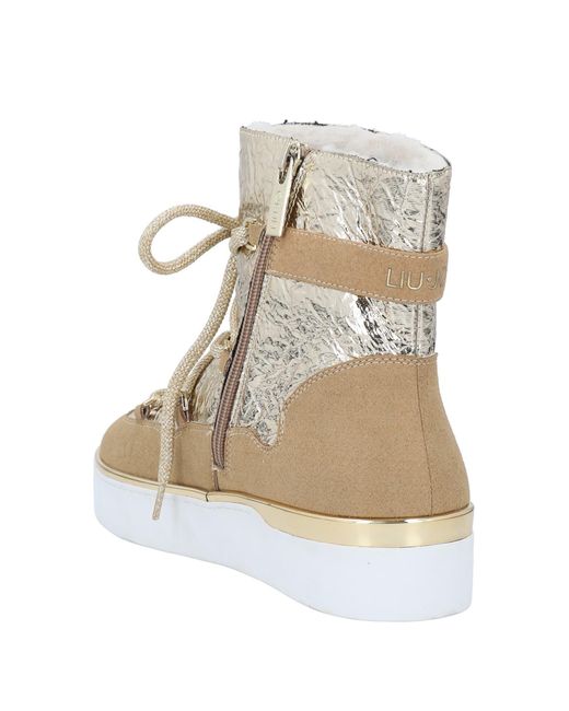 Bottines Caoutchouc Liu Jo En Coloris Neutre Lyst