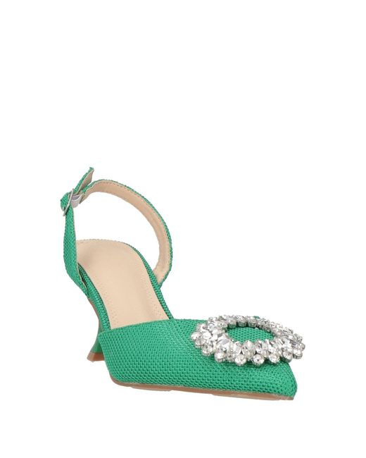 Twenty Four Haitch Green Pumps