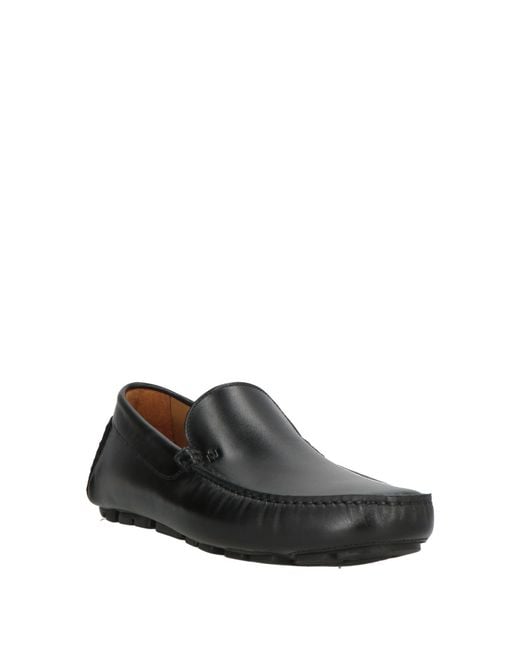 Baldinini Gray Loafers Calfskin for men