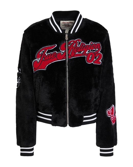 True Religion Black Shearling & Teddy