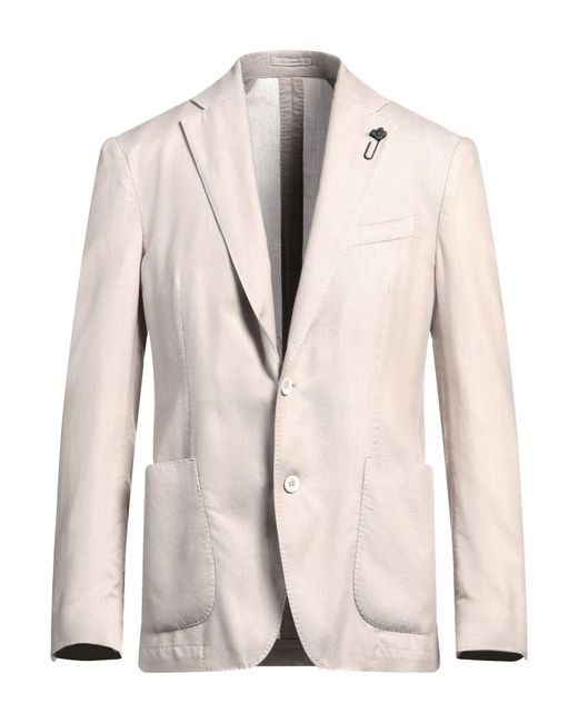 Lardini Natural Blazer Tencel, Wool for men