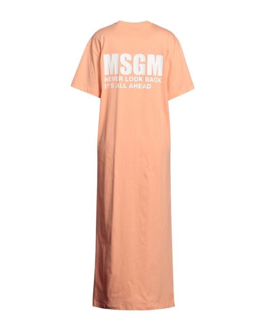 Robe longue MSGM en coloris Orange