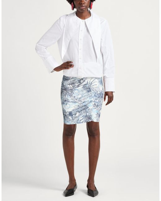 Just Cavalli Blue Mini Skirts