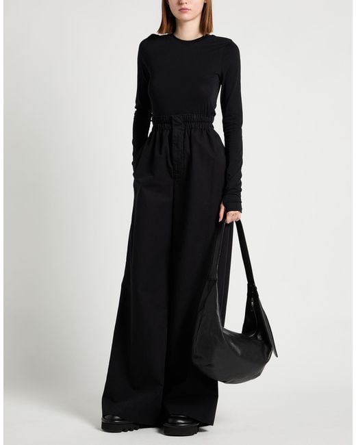 Quira Black Pants Cotton, Linen