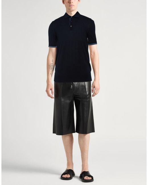 Polo Moorer pour homme en coloris Blue