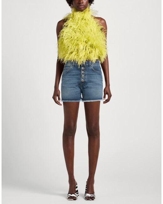 Dondup Blue Denim Shorts Cotton, Recycled Cotton
