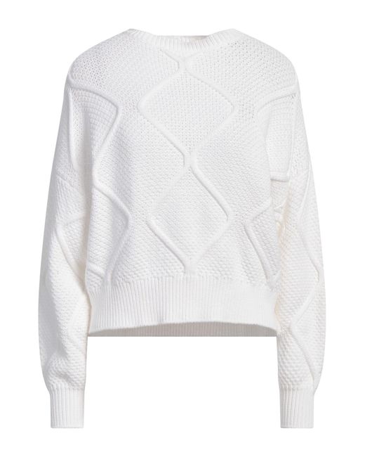 Antonelli White Sweater Cotton, Nylon