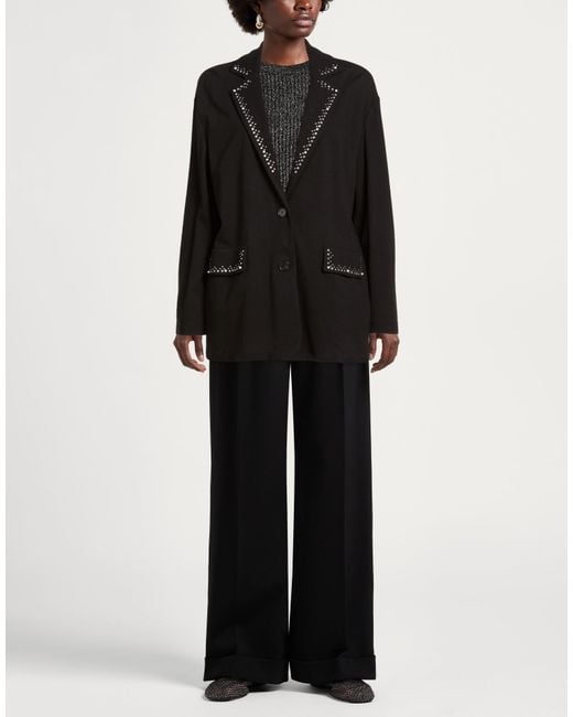 Carla G Black Blazer Viscose, Polyamide, Elastane