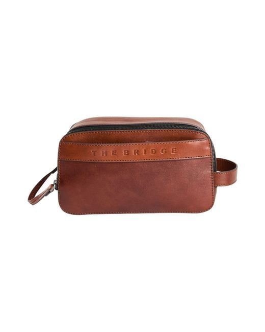 The Bridge Brown Beauty Case for men