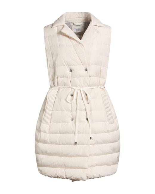 Peserico White Ivory Puffer Polyester