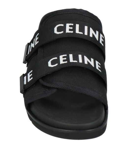 Céline Black Sandals Polyester for men