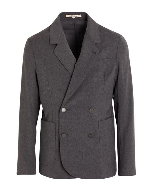 Messagerie Gray Blazer Wool, Viscose, Elastane for men