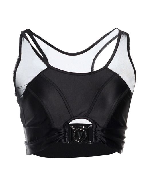 Versace Jeans Couture Black Top Polyamide, Elastane