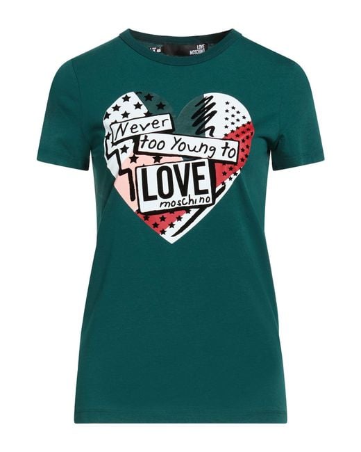Love Moschino Green T-Shirt Cotton