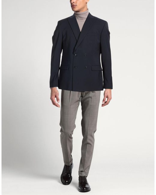 DIGEL Blue Blazer Polyester, Virgin Wool, Elastane for men