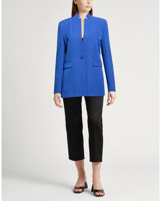 Liu Jo Blue Blazer Polyester, Elastane