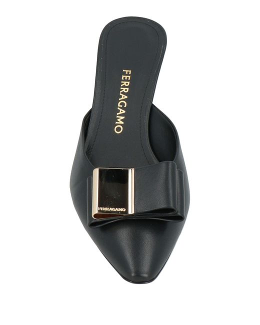 Ferragamo Black Mules & Clogs