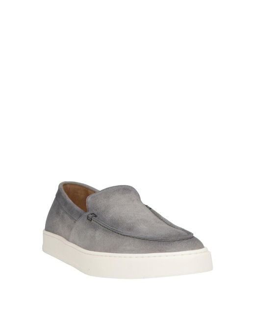 Doucal's Gray Loafers Leather for men