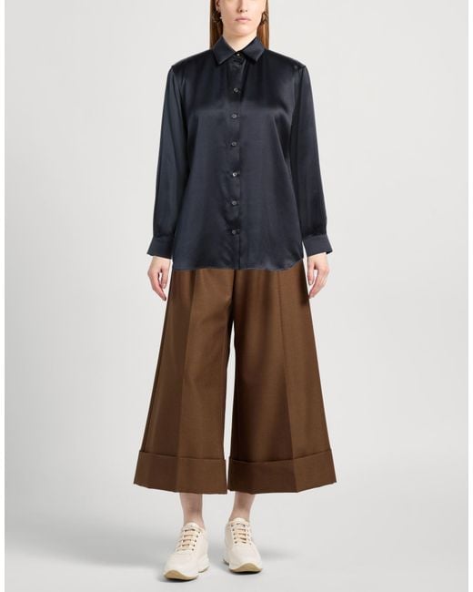 Ferragamo Blue Shirt Silk, Viscose
