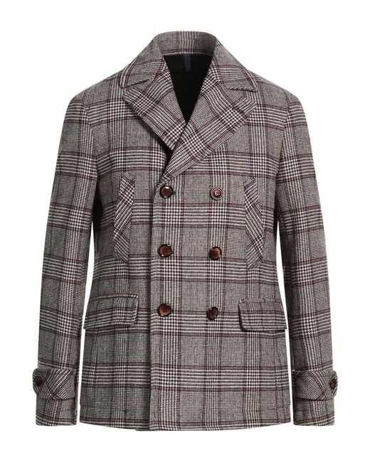 Domenico Tagliente Brown Blazer Polyester, Wool, Polyurea, Polyamide for men