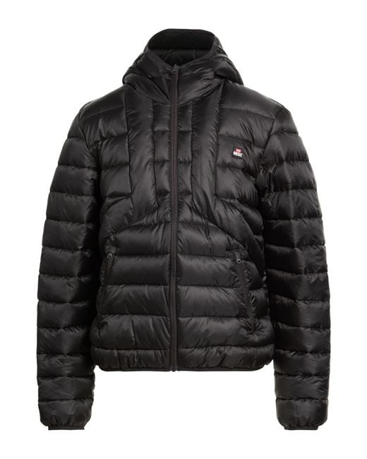 DIESEL Black Puffer Polyester for men