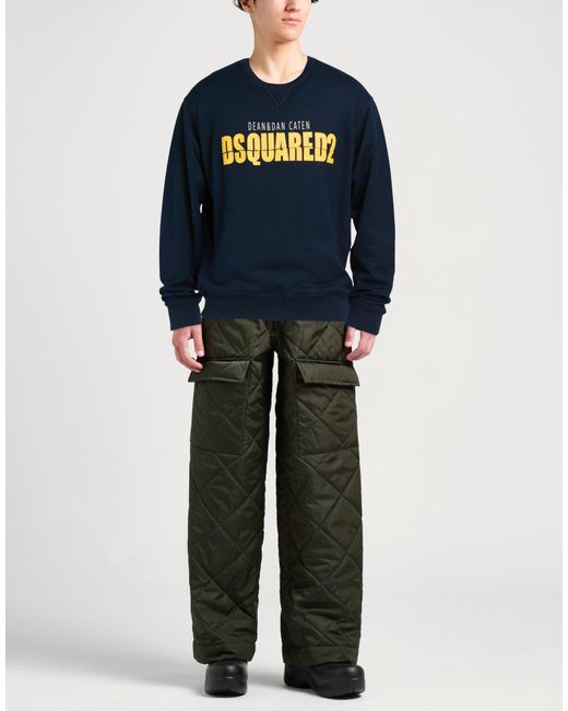 DSquared² Blue Midnight Sweatshirt Cotton for men