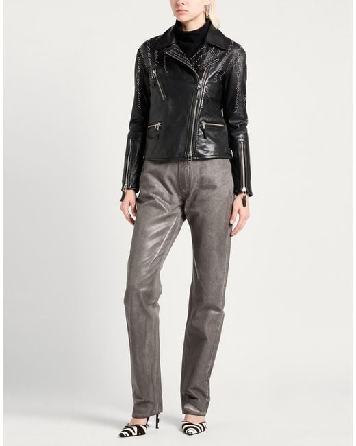 Blauer Black Jacket Leather