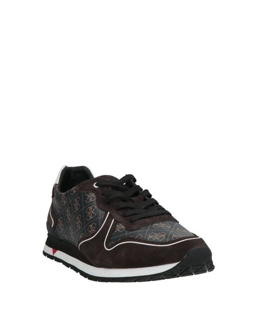 Guess Black Sneakers Leather, Synthetisches Material for men