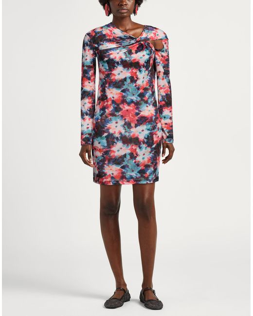 Patrizia Pepe White Mini Dress Polyester, Elastane