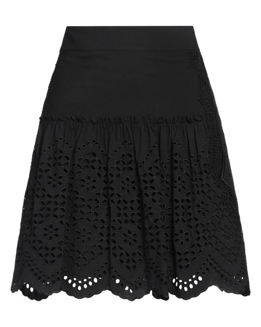 Alberta Ferretti Black Mini Skirt