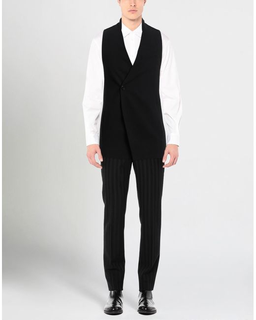 Emporio Armani Black Tailored Vest for men