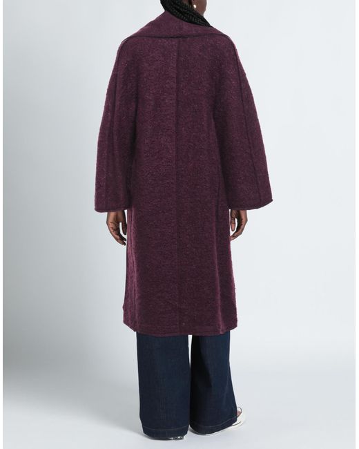 Erika Cavallini Semi Couture Purple Coat