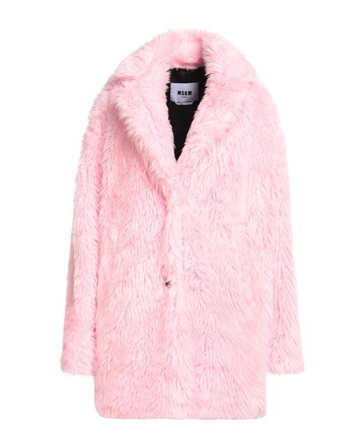 Mouton et fourrure synthétique MSGM en coloris Pink