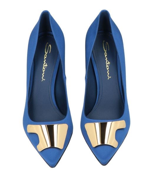 Santoni Blue Pumps