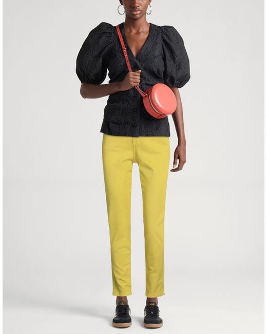 Kontatto Yellow Pants Cotton, Elastane