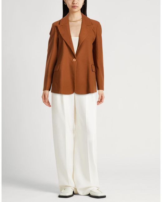 Silvian Heach Brown Blazer Polyester