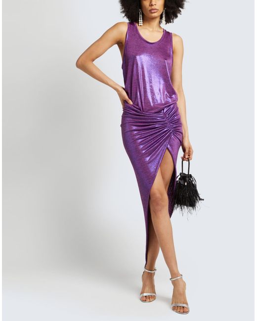 Alexandre Vauthier Purple Mini Dress