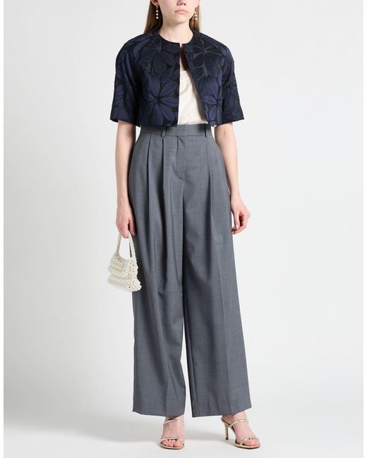 Talbot Runhof Blue Midnight Jacket Acetate, Polyester, Polyacrylic