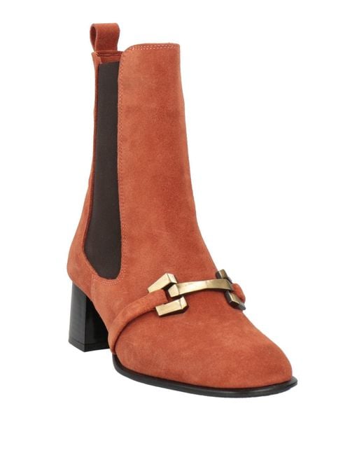 Tosca Blu Brown Rust Ankle Boots Leather