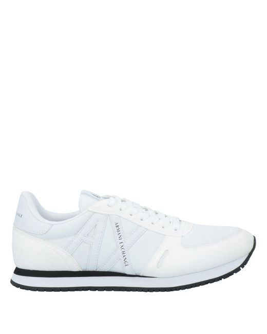 ARMANI EXCHANGE White Sneakers Polyamide, Polyurethane for men