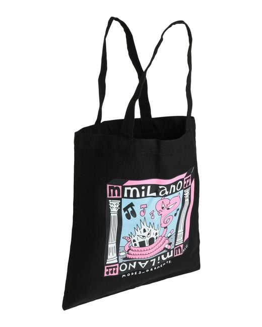 MODES Black Handbag Cotton