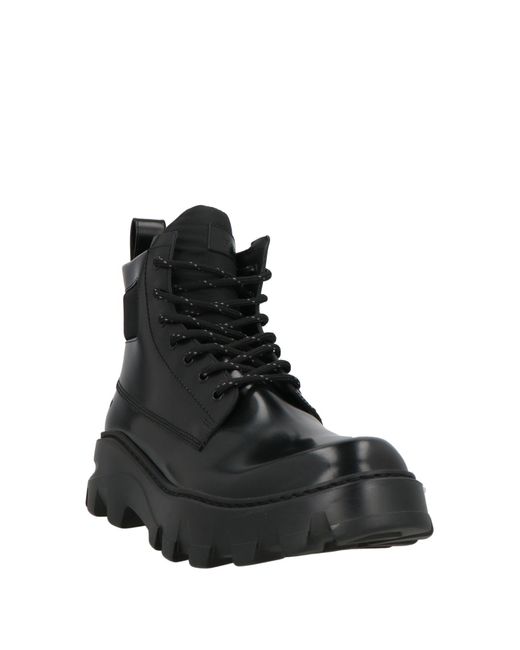 Fabi Black Ankle Boots Leather for men