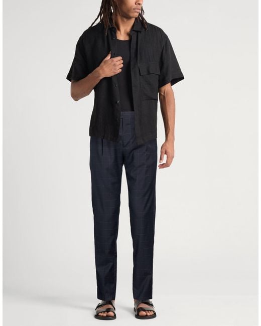 Berwich Blue Pants Virgin Wool for men