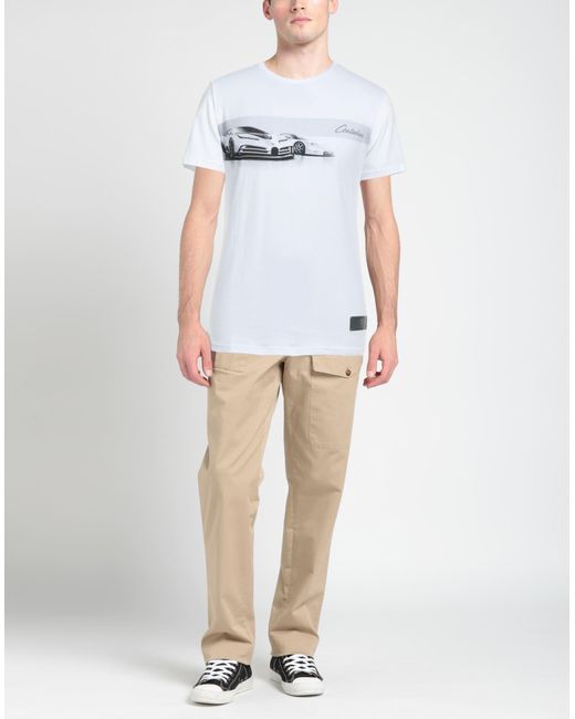 Bugatti White T-shirt for men