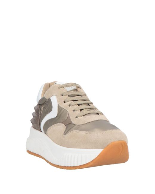 Voile Blanche Women's White Sneakers Leather, Textile Fibers low-top sneakers