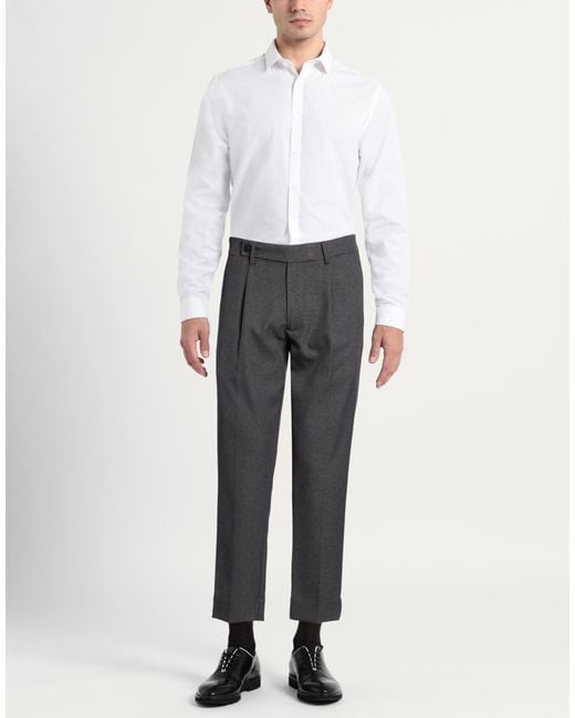 Gazzarrini Gray Pants Polyester, Viscose, Elastane for men
