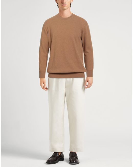 Altea Brown Camel Sweater Virgin Wool for men